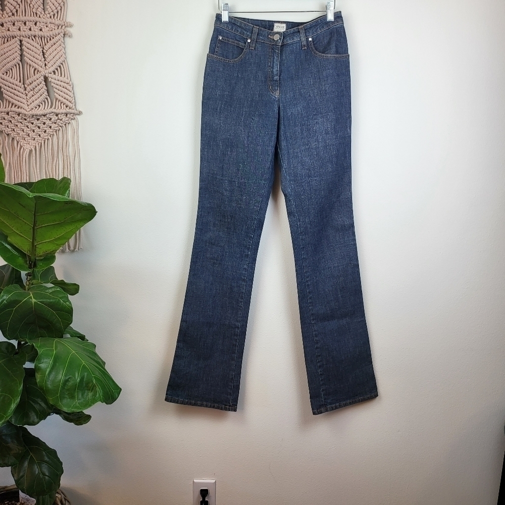 Armani Collezioni high waist straight leg Medium Wash jeans Size 4